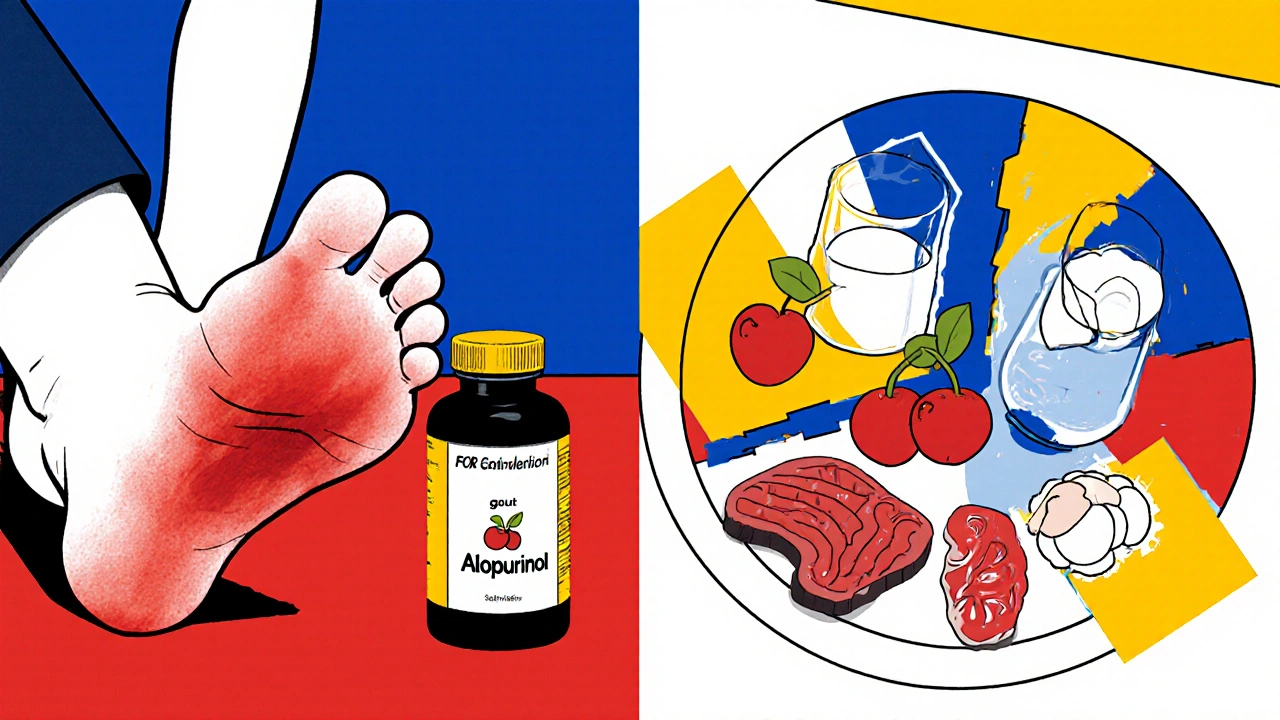 Come la dieta influisce sull'efficacia dell'allopurinolo nella gestione della gotta