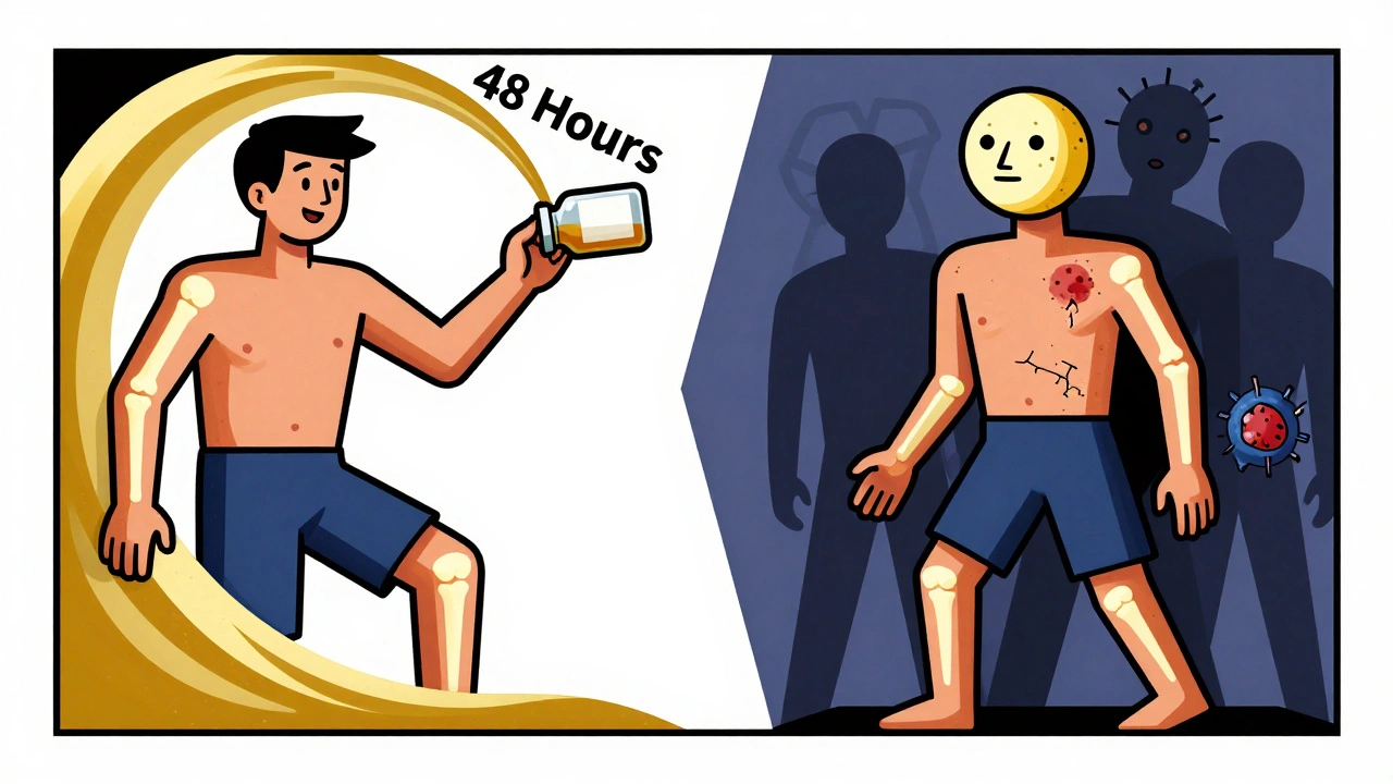 Corticosteroidi: sollievo a breve termine e rischi a lungo termine