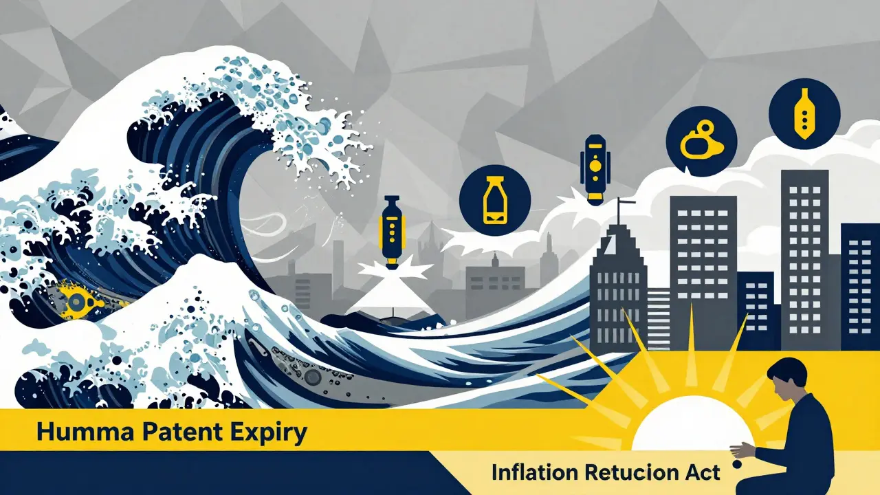 Onda di biosimilari che colpisce il farmaco Humira negli Stati Uniti, con sei alternative disponibili.