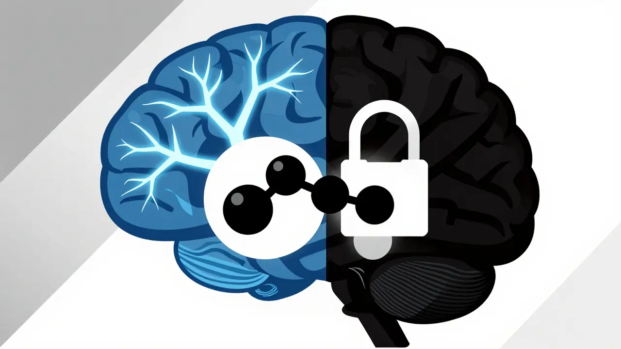 Cervello diviso: neuroni attivi contro neuroni silenziati da due farmaci combinati.