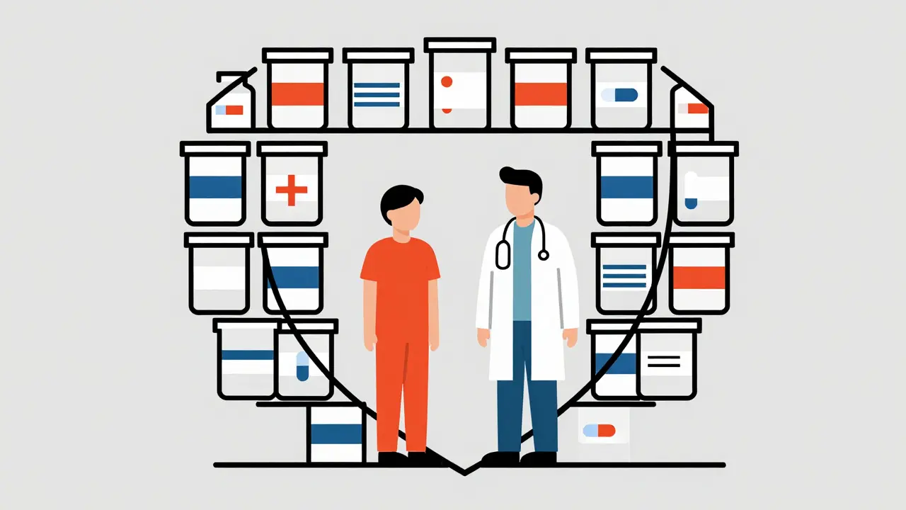 Simbolo protettivo astratto per la sicurezza farmacologica condivisa.