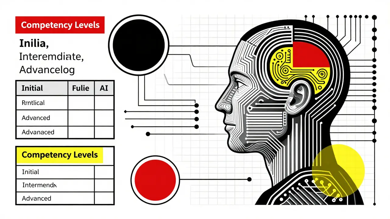 Concetto Bauhaus di educazione adattiva assistita da intelligenza artificiale.