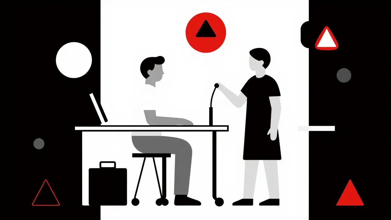 Illustrazione Bauhaus astratta di formazione per emodialisi domestica tra partner
